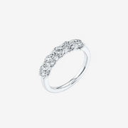Five-Stone Round Brilliant Cut Lab-Grown Diamond Band