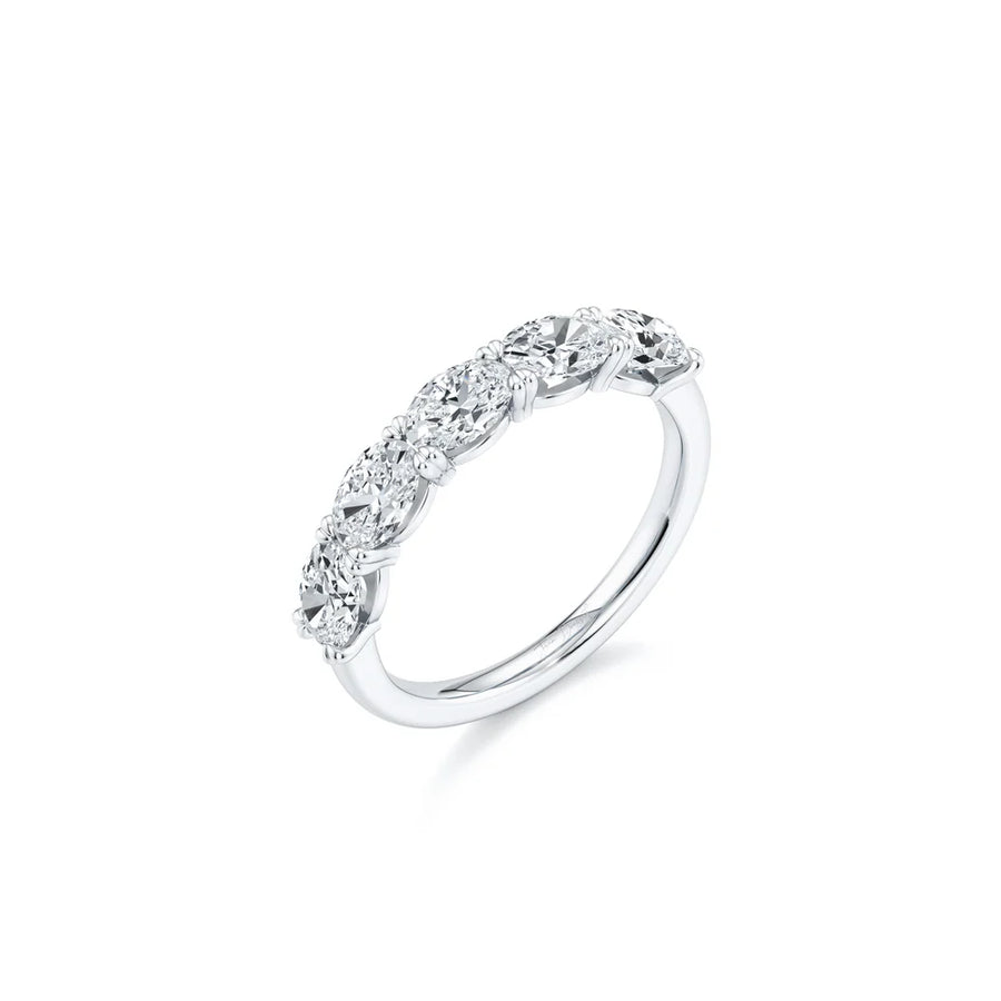 Five-Stone Oval Brilliant Cut Lab-Grown Diamond Band