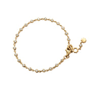 Round Brilliant Cut Lab Grown Diamond  star-shaped inlaid bracelet