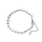 Round Brilliant Cut Lab Grown Diamond  cluster bracelet