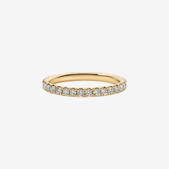 Round Lab Diamond Pave Eternity Band