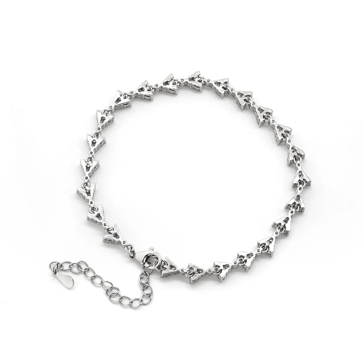 Round Brilliant Cut Lab Grown Diamond  cluster bracelet