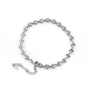 Round Brilliant Cut Lab Grown Diamond  cluster bracelet