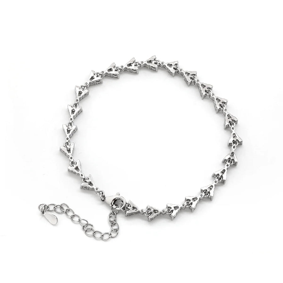Round Brilliant Cut Lab Grown Diamond  cluster bracelet