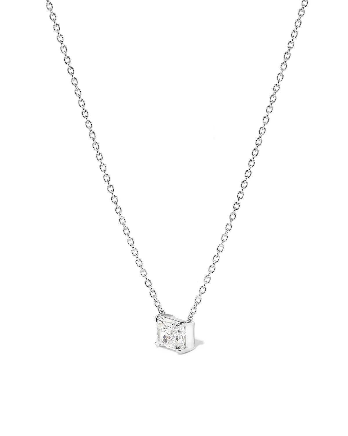Radiant Lab-grown Diamond Solitaire Necklace