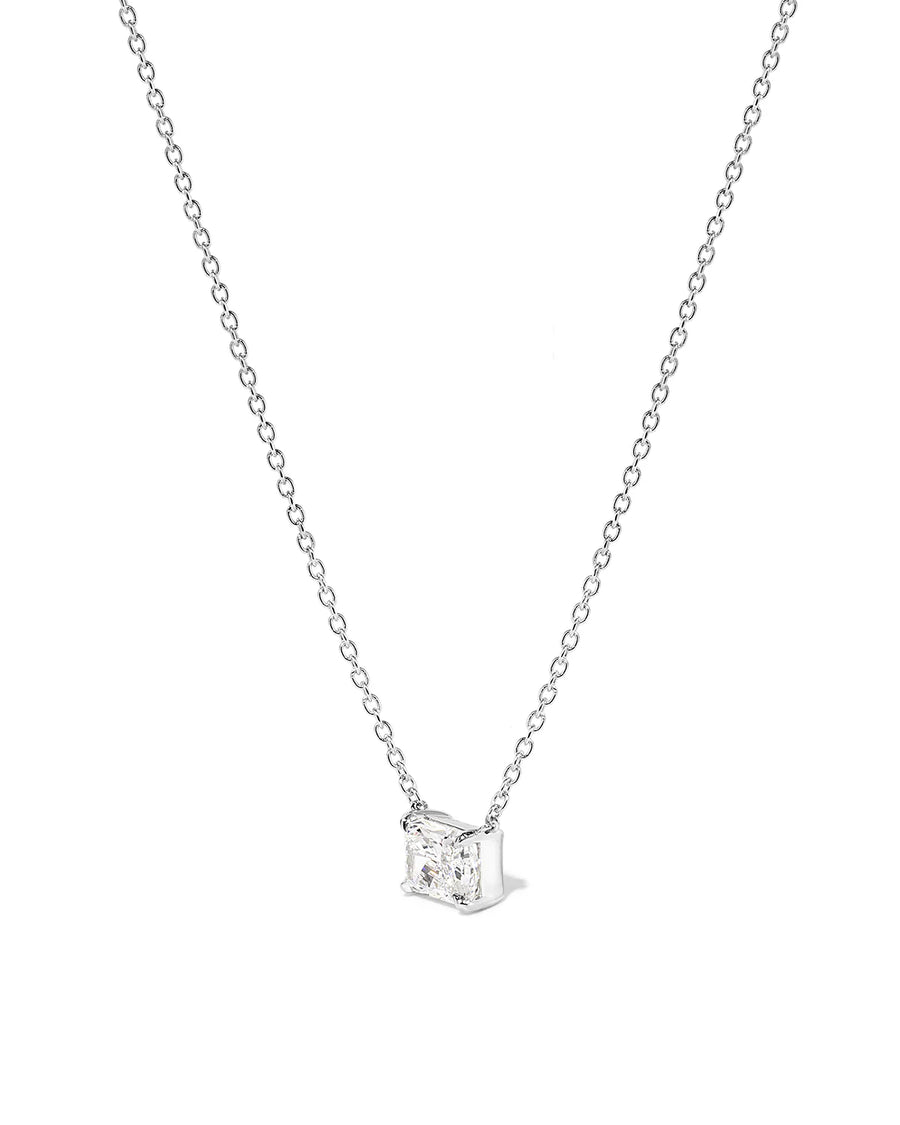 Radiant Lab-grown Diamond Solitaire East-West Pendant
