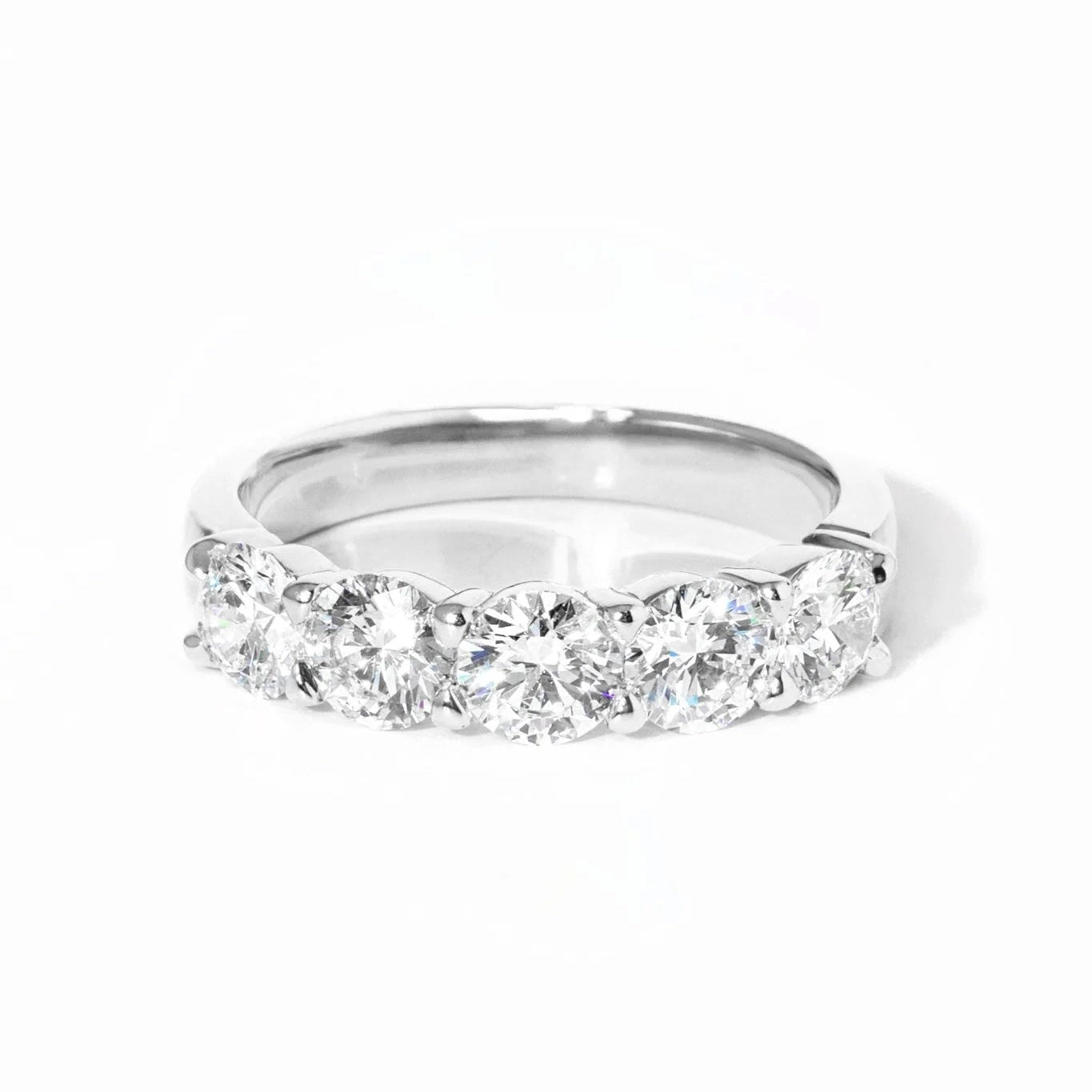 5 Stone Double Floating Diamond Ring