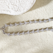 Round Brilliant Cut Lab Grown Diamond  cluster bracelet