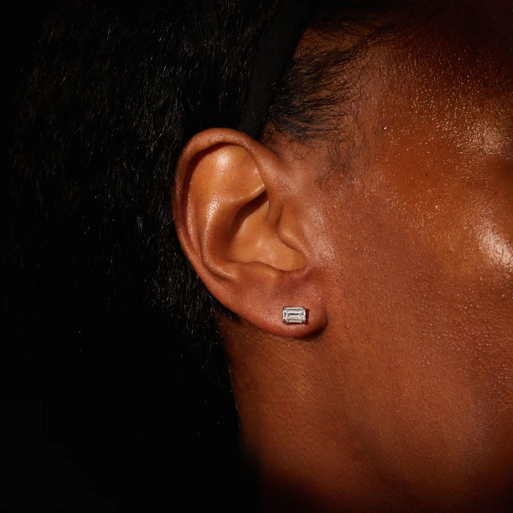 Lab Diamond Emerald Studs