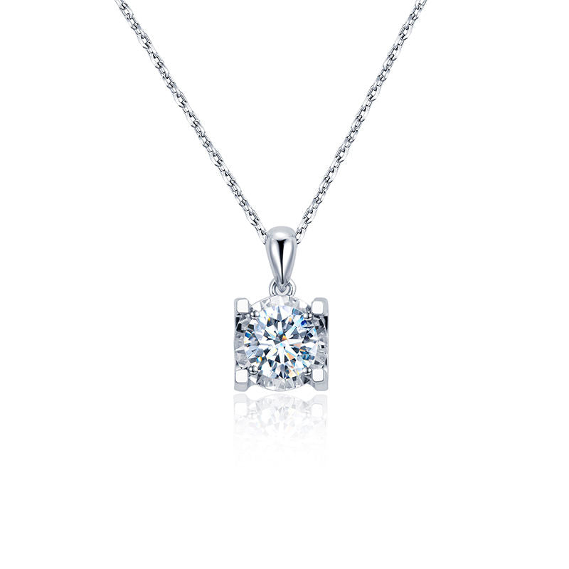 round brilliant cut Lab Grown Diamond Necklace