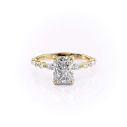 Radiant Brilliant Cut Lab-Grown Diamond Engagement Ring