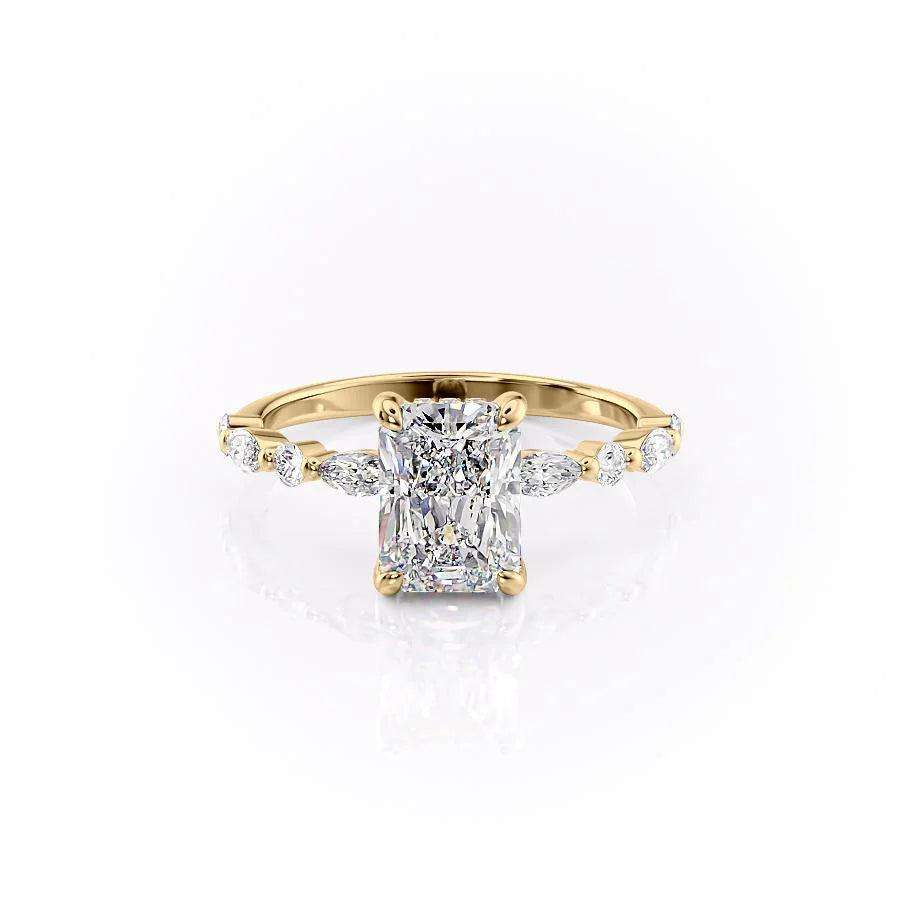 Radiant Brilliant Cut Lab-Grown Diamond Engagement Ring