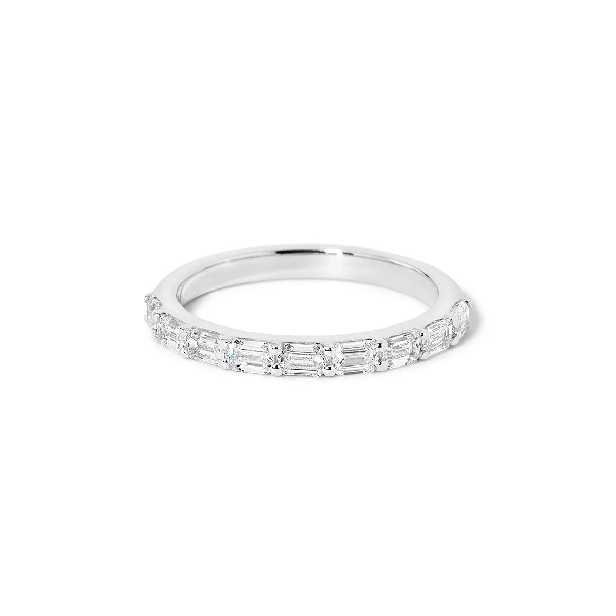 Emerald-cut Lab-grown Diamond Eternity Ring